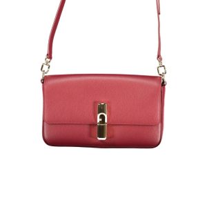 Furla Rosso Leather Women Handbag
