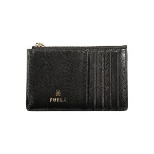 Furla Black Leather Women Wallet