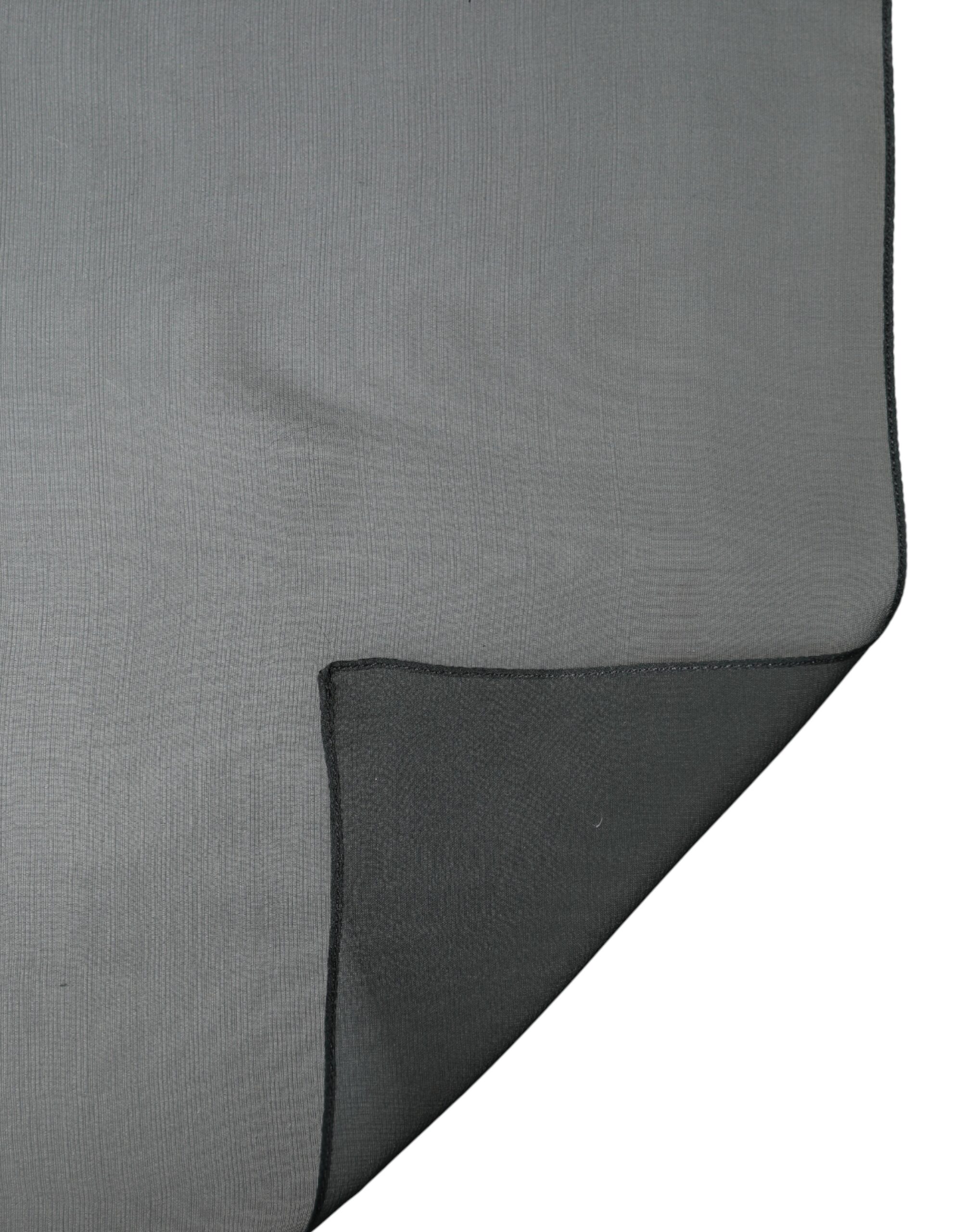 Dolce & Gabbana Dark Green Stole Silk Neck Wrap Shawl Scarf - Image 4