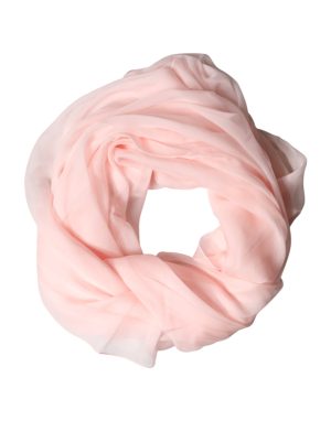 Dolce & Gabbana Light Pink Stole Silk Neck Wrap Shawl  Scarf