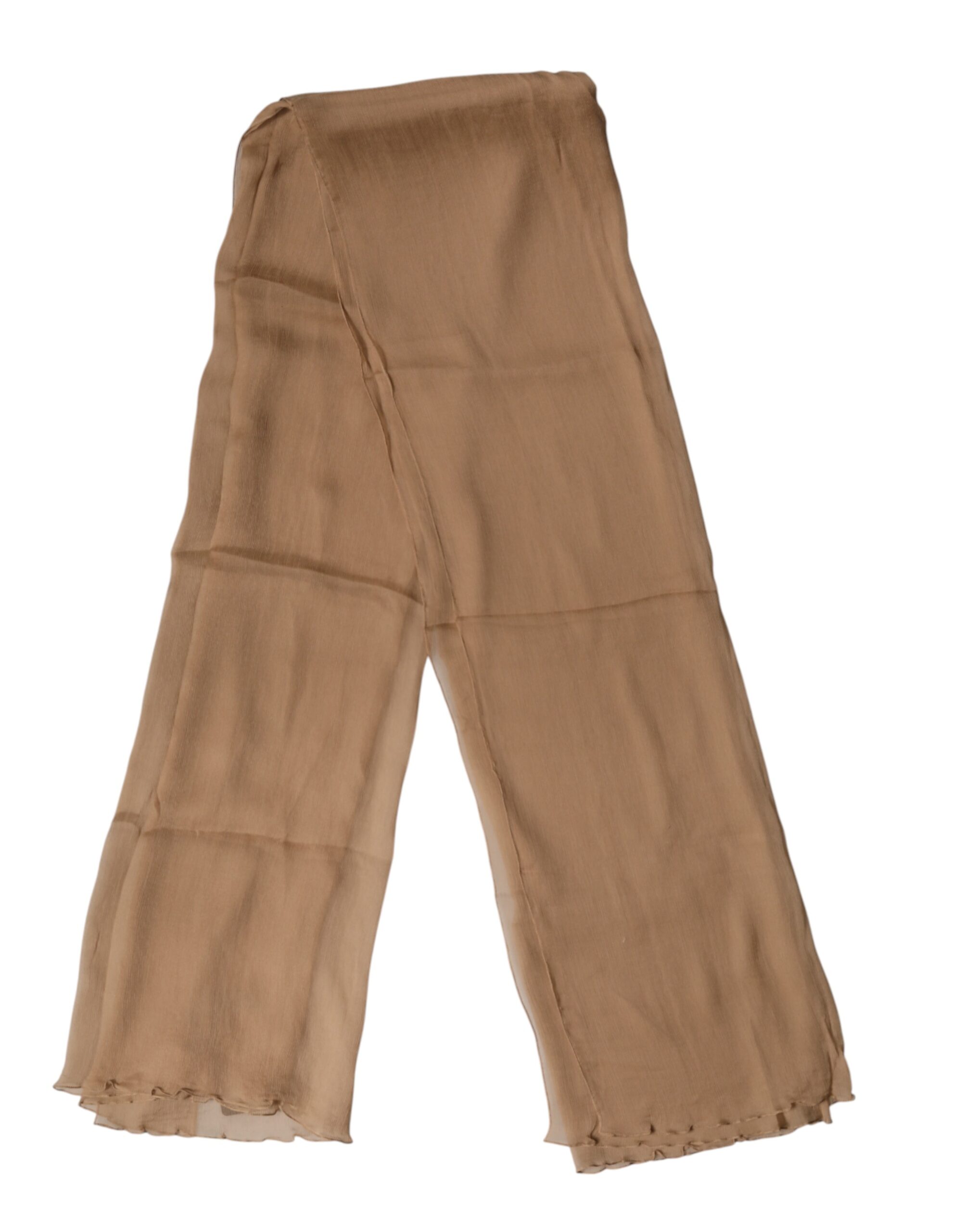 Dolce & Gabbana Brown Silk Stole Neck Wrap Shawl Men Scarf - Image 3