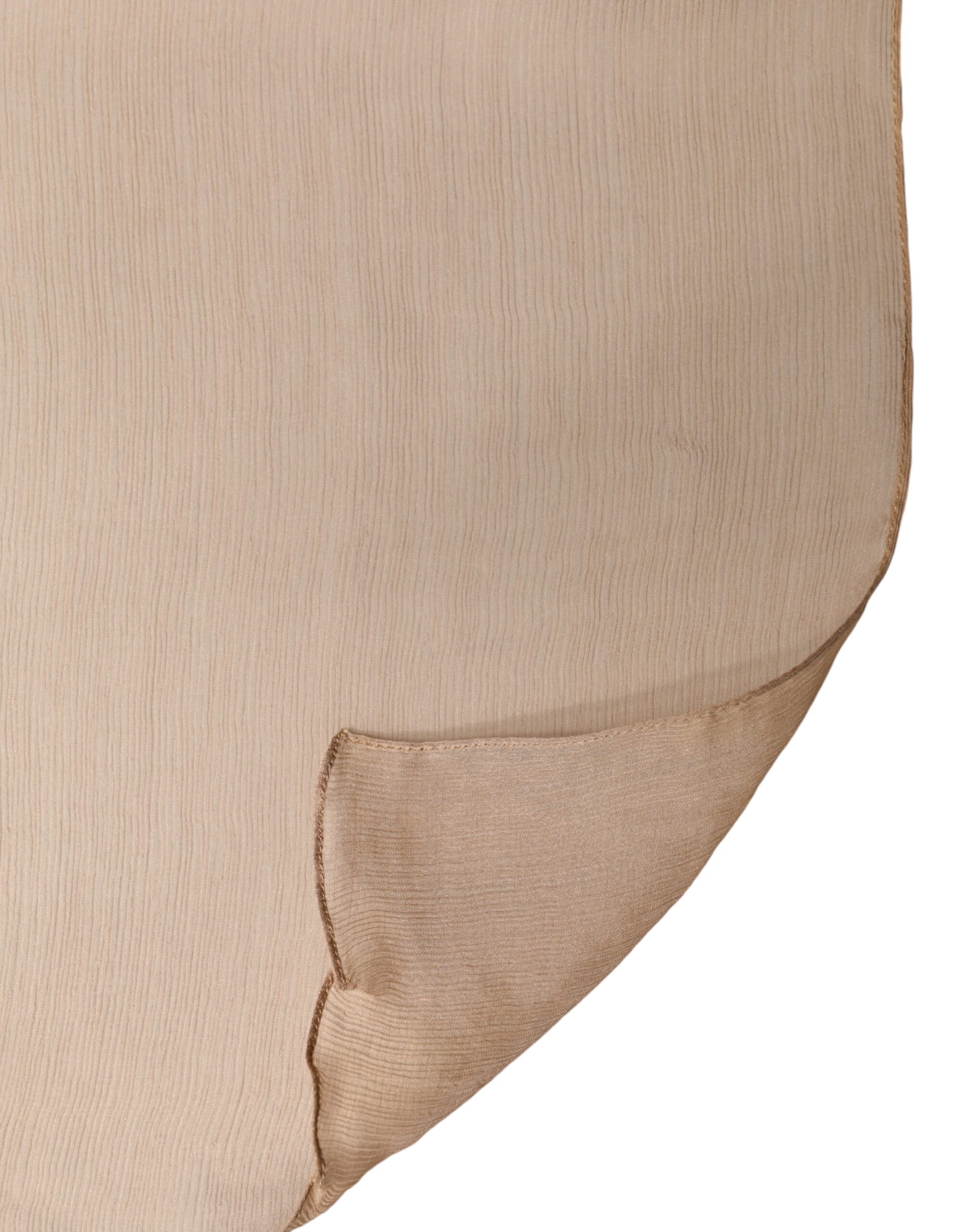 Dolce & Gabbana Brown Silk Stole Neck Wrap Shawl Men Scarf - Image 4