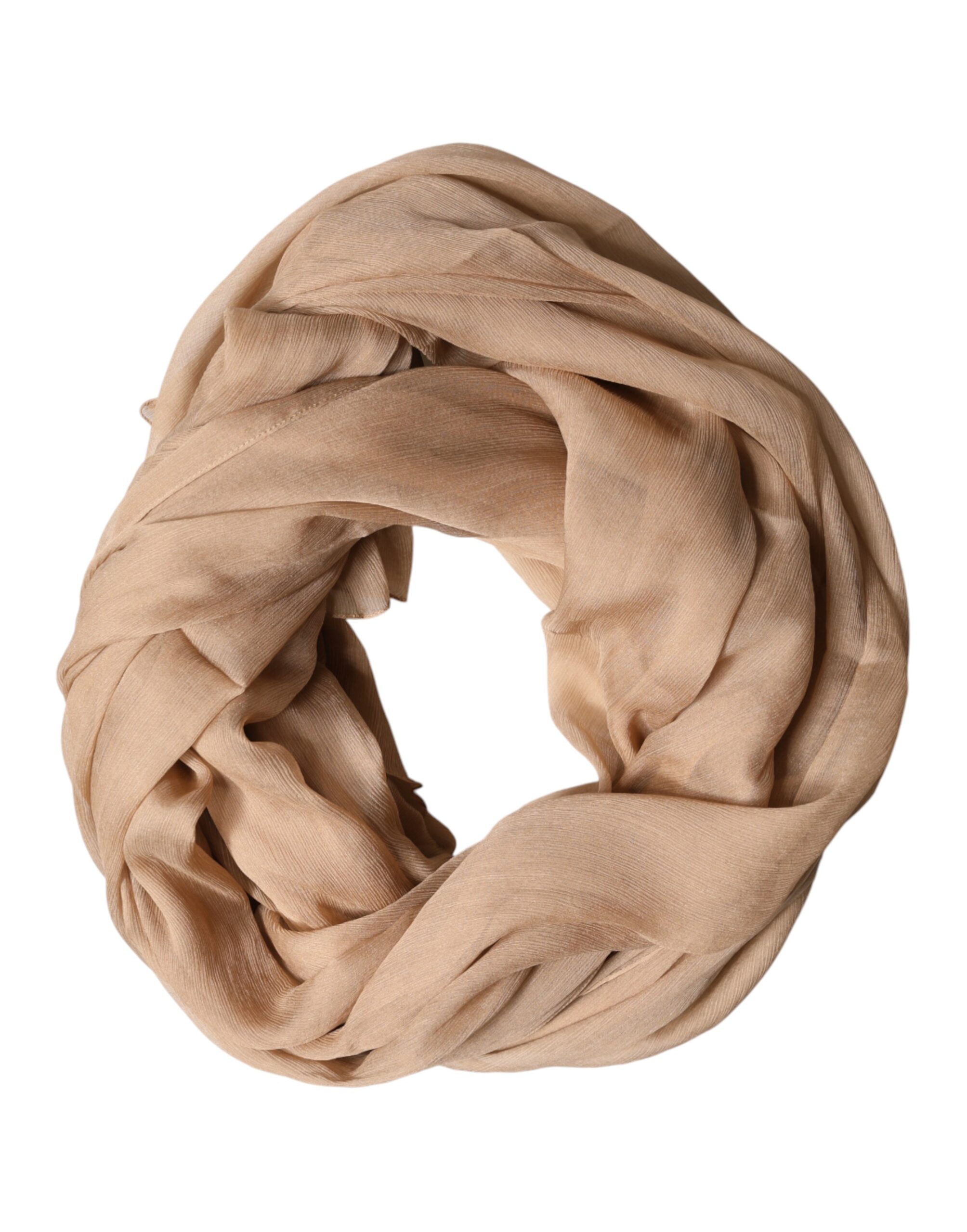 Dolce & Gabbana Brown Silk Stole Neck Wrap Shawl Men Scarf - Image 2