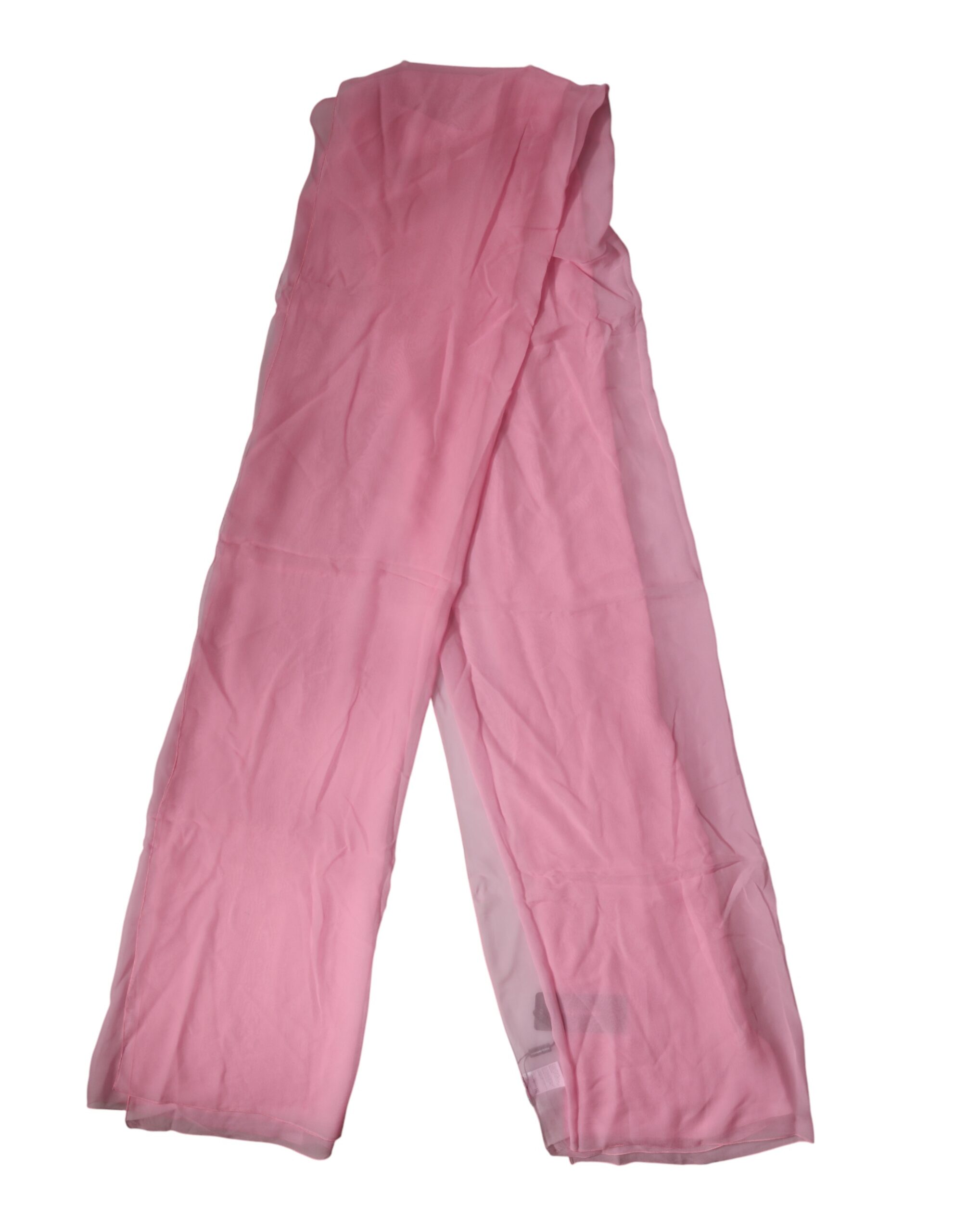 Dolce & Gabbana Pink Silk Sash Neck Wrap Shawl Men Scarf - Image 3