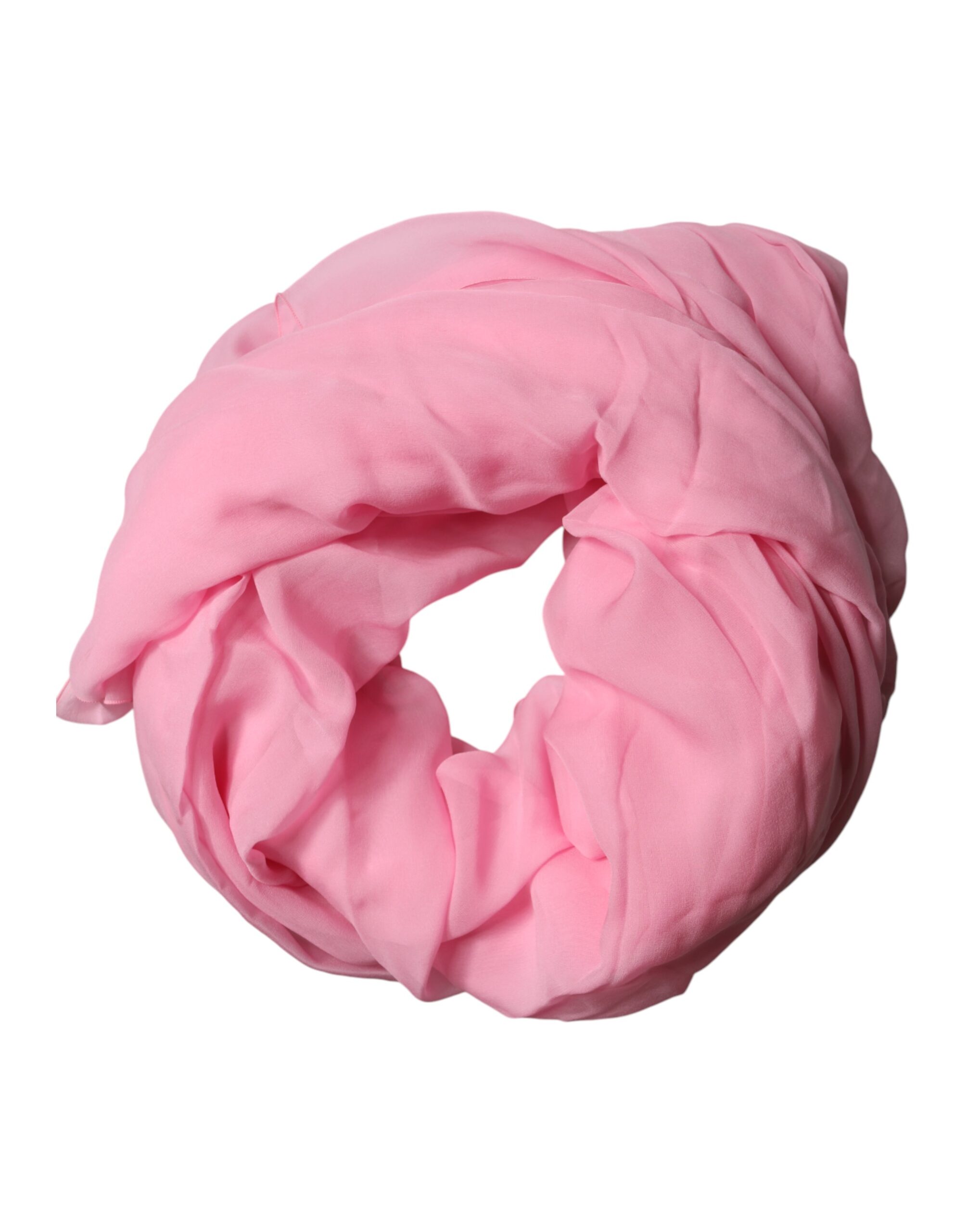 Dolce & Gabbana Pink Silk Sash Neck Wrap Shawl Men Scarf - Image 2