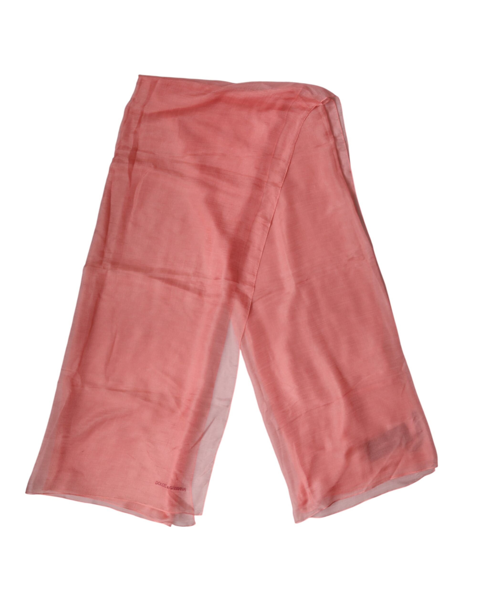 Dolce & Gabbana Light Pink Cashmere Neck Wrap Shawl Scarf - Image 3