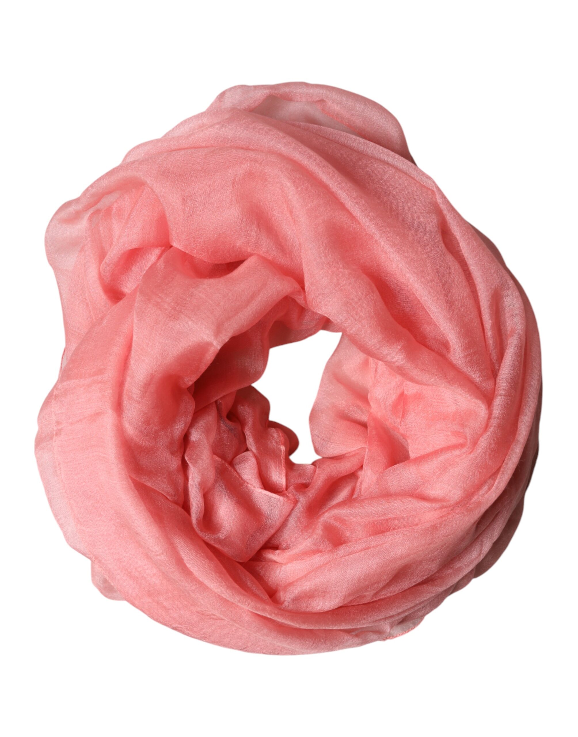 Dolce & Gabbana Light Pink Cashmere Neck Wrap Shawl Scarf - Image 2