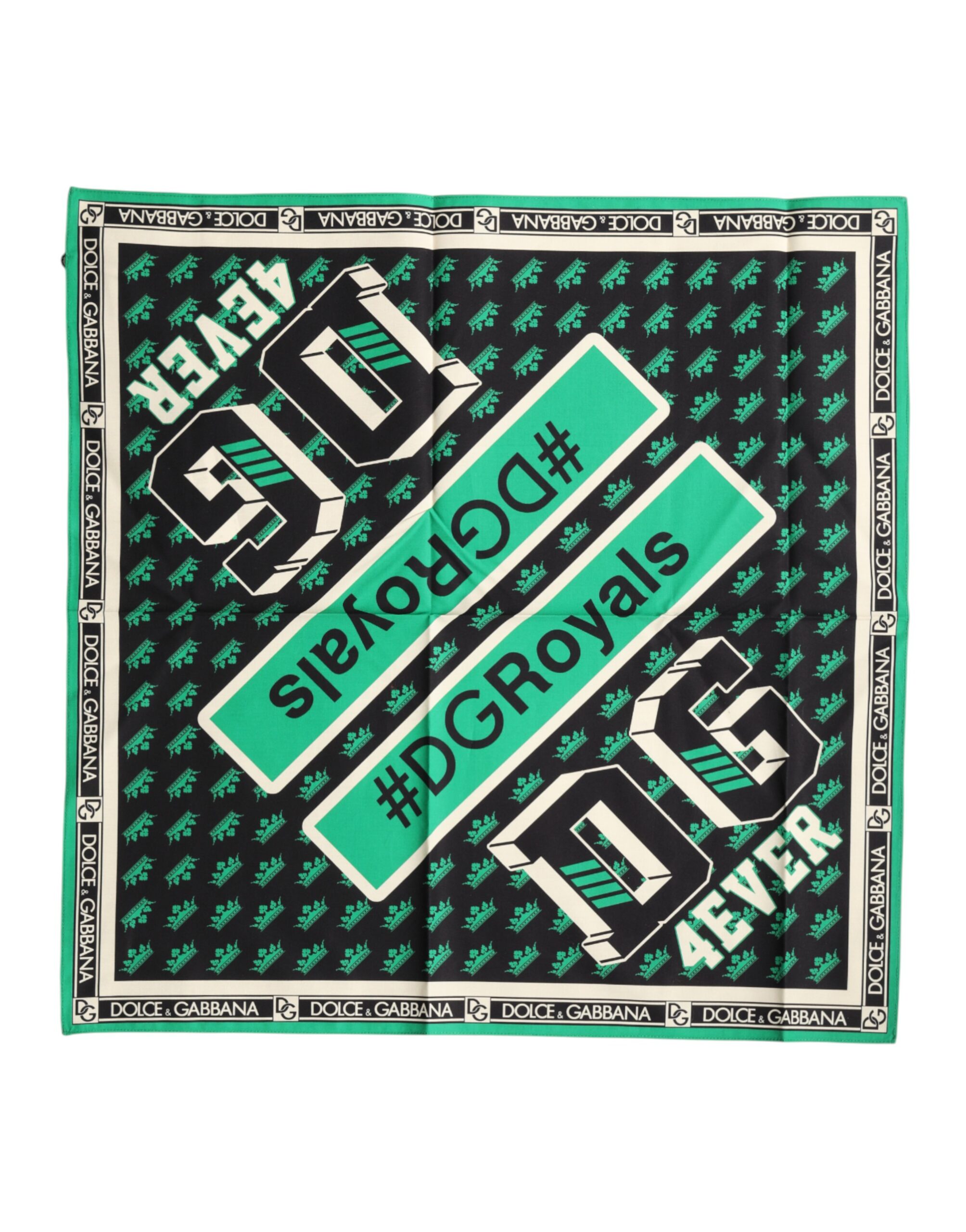 Dolce & Gabbana Multicolor #DGRoyals Square Foulard 50.5cm x 50cm Scarf - Image 2