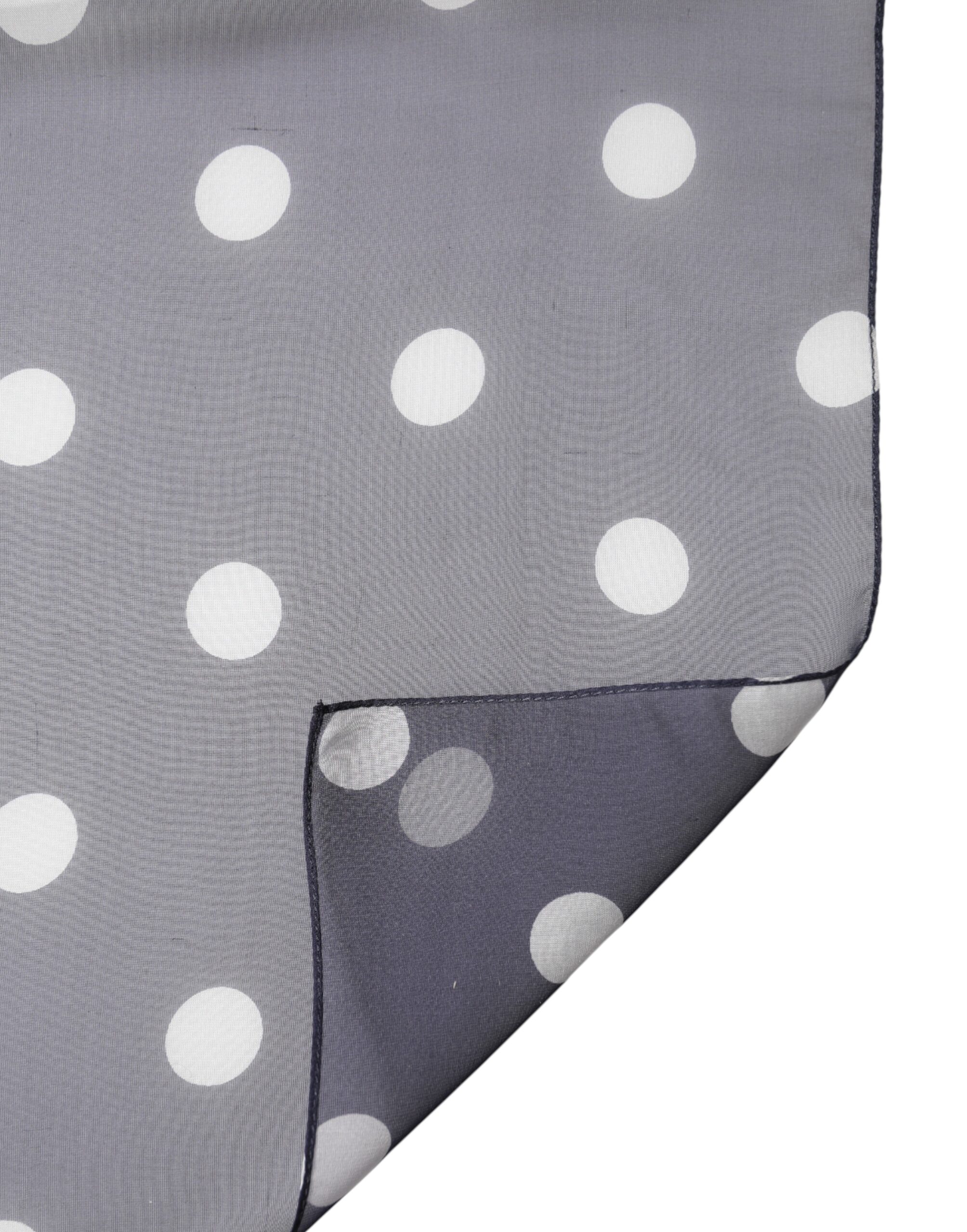 Dolce & Gabbana Blue Polka Dot Silk Neck Wrap Shawl 205cm x 132cm Scarf - Image 4