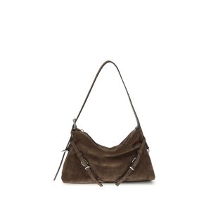 Givenchy Brown Calf Leather Bos Taurus Shoulder Bag