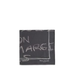 Maison Margiela Gray Silk Scarf