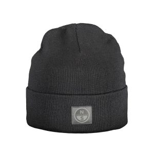 North Sails Black Polyester Men Cap