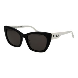 Replay Black Plastic Sunglasses