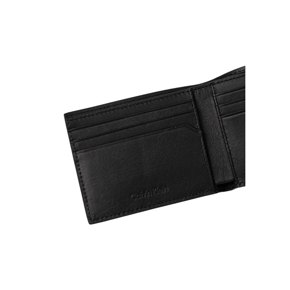 Calvin Klein Black Recycled Polyester Wallet - Image 3