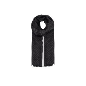 Armani Exchange Black Viscose Scarf