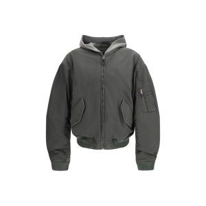 Balenciaga Gray Cotton Bomber