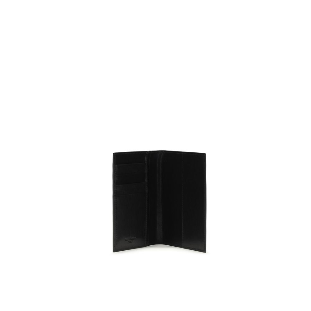 Dolce & Gabbana Black Calf Leather Bos Taurus Wallet - Image 3