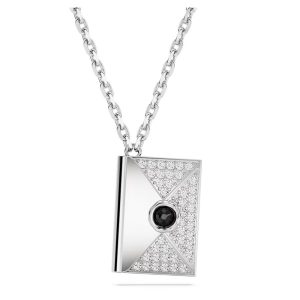 Swarovski Gray Stainless Steel Necklace