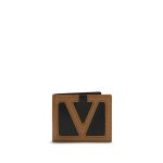 Valentino Garavani Black Calf Leather Bos Taurus Wallet