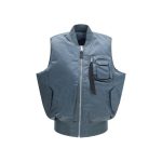 ALPHA INDUSTRIES Blue Nylon Sleeveless Jacket