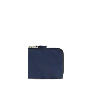Comme Des Garçons Blue Calf Leather Bos Taurus Wallet