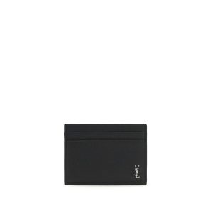 Saint Laurent Black Calf Leather Bos Taurus Wallet