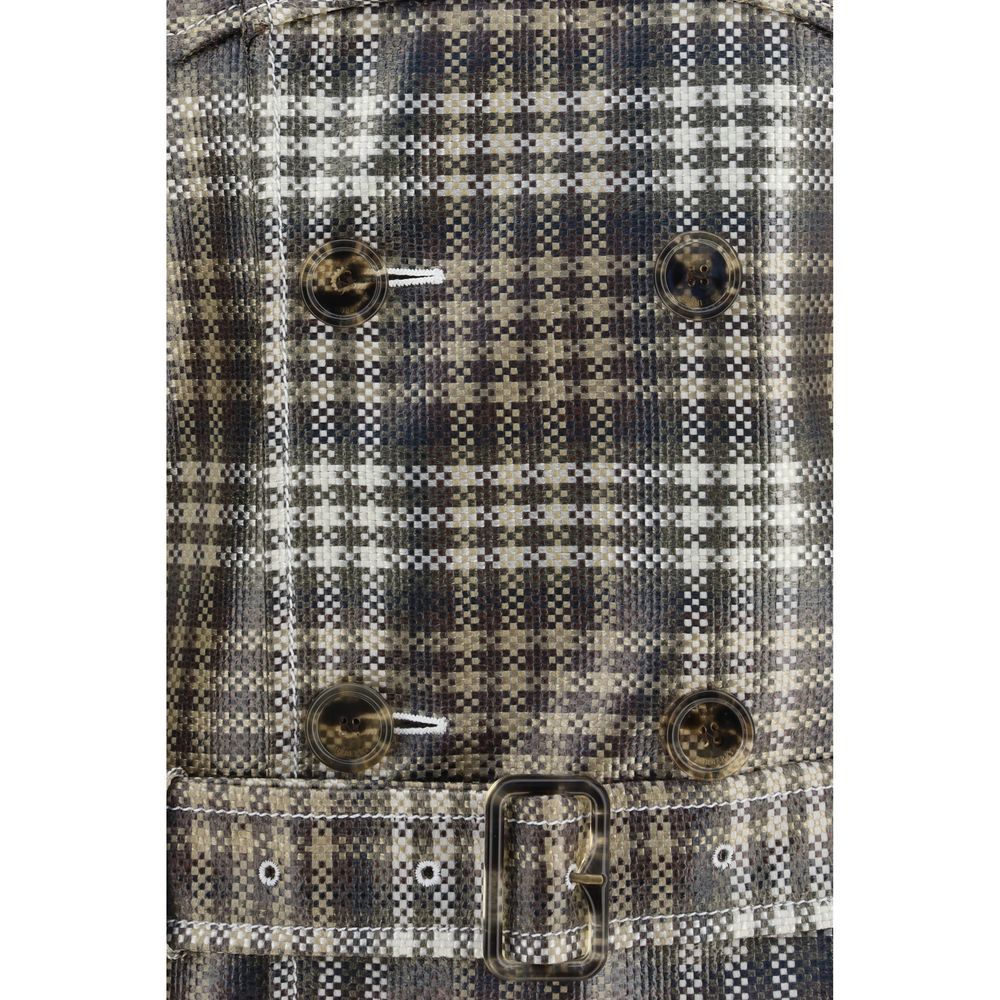 Burberry Brown Polyester Trench Coat - Image 3