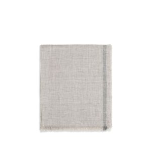 Brunello Cucinelli Gray Linen Scarf