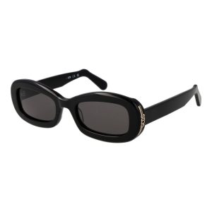 GCDS Black Plastic Sunglasses