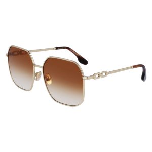 Victoria Beckham Gold Metal Sunglasses