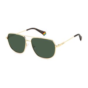 Polaroid Gold Metal Sunglasses