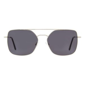 Andy Wolf Silver Metal Sunglasses