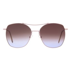 Andy Wolf Brown Metal Sunglasses