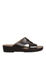 Dolce & Gabbana Brown Leather Cutout DG Logo Sandals Shoes