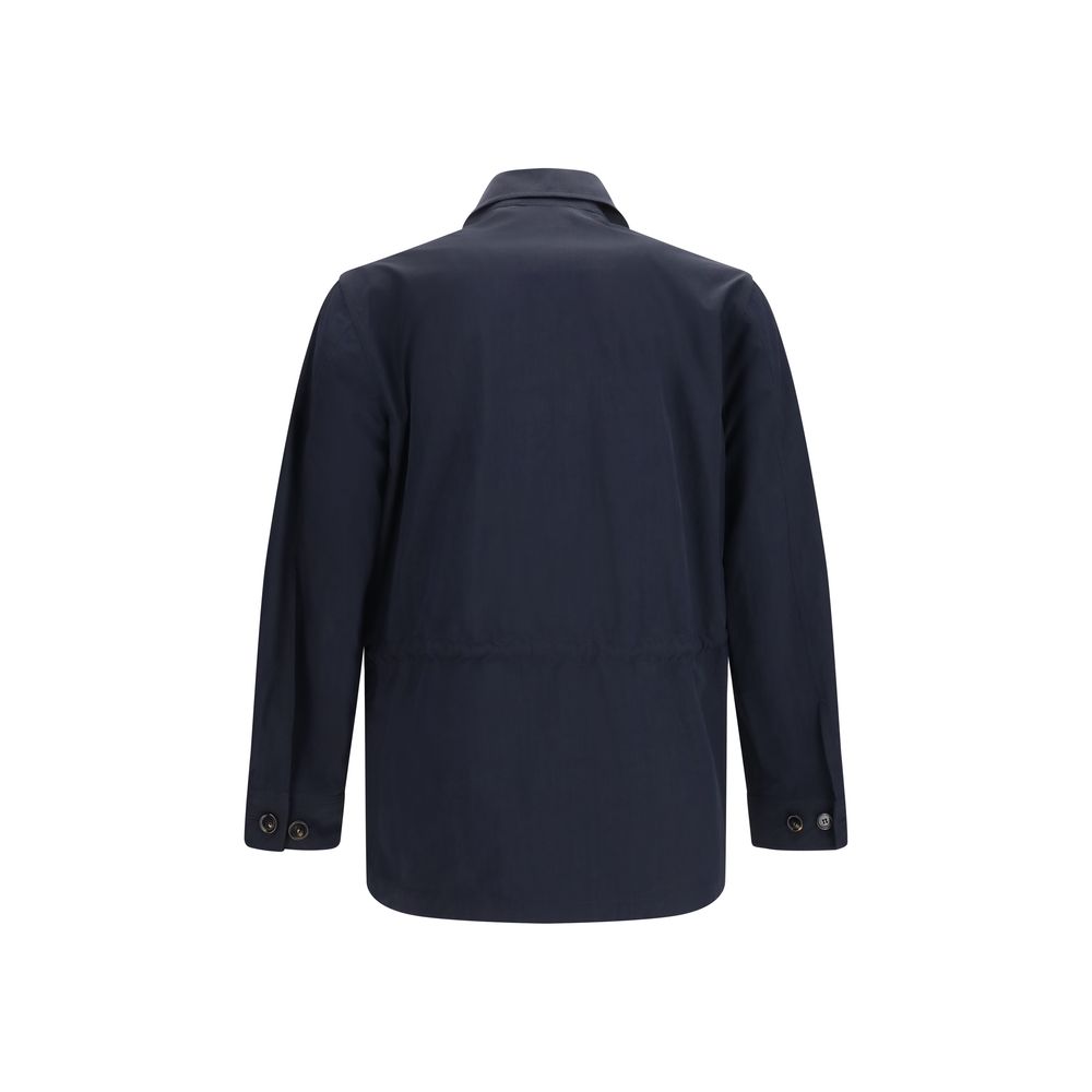 Burberry Blue Polyamide Coat - Image 2