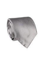 Dolce & Gabbana Gray Satin 100% Silk Adjustable Men Tied Necktie Tie