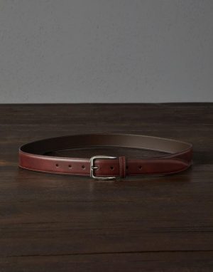 Brunello Cucinelli Brown Leather Regular Belt