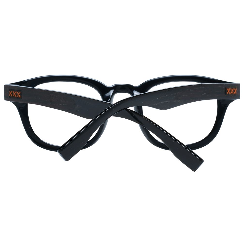 Ermenegildo Zegna Black Plastic Glasses (Frames) - Image 3