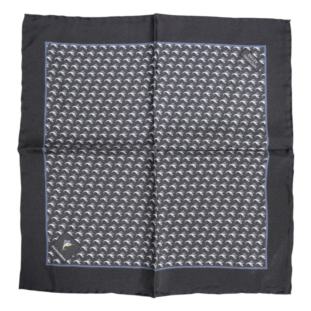 Dolce & Gabbana Black Silk Scarf - Image 2