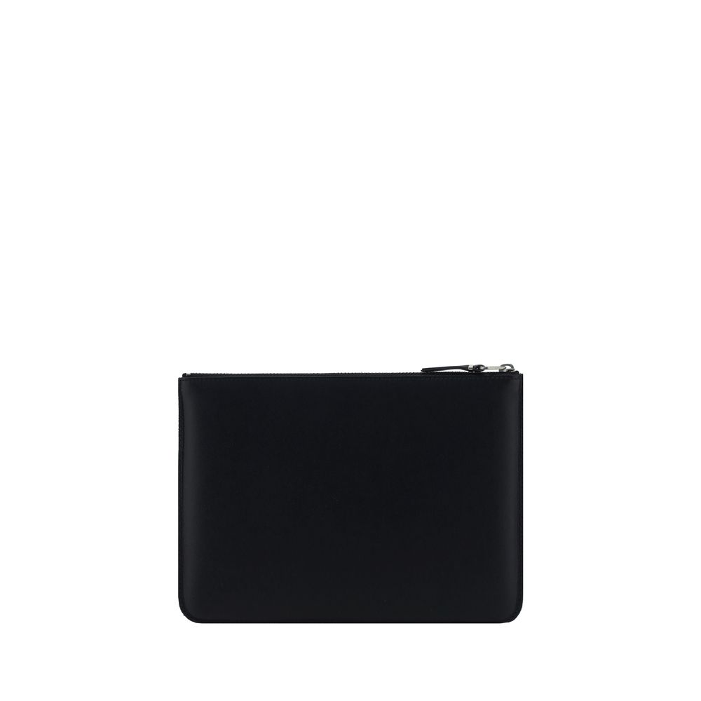 Comme Des Garçons Black Calf Leather Bos Taurus Wallet - Image 2