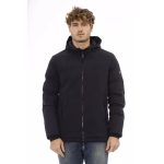 Baldinini Trend Blue Polyester Shell Jacket