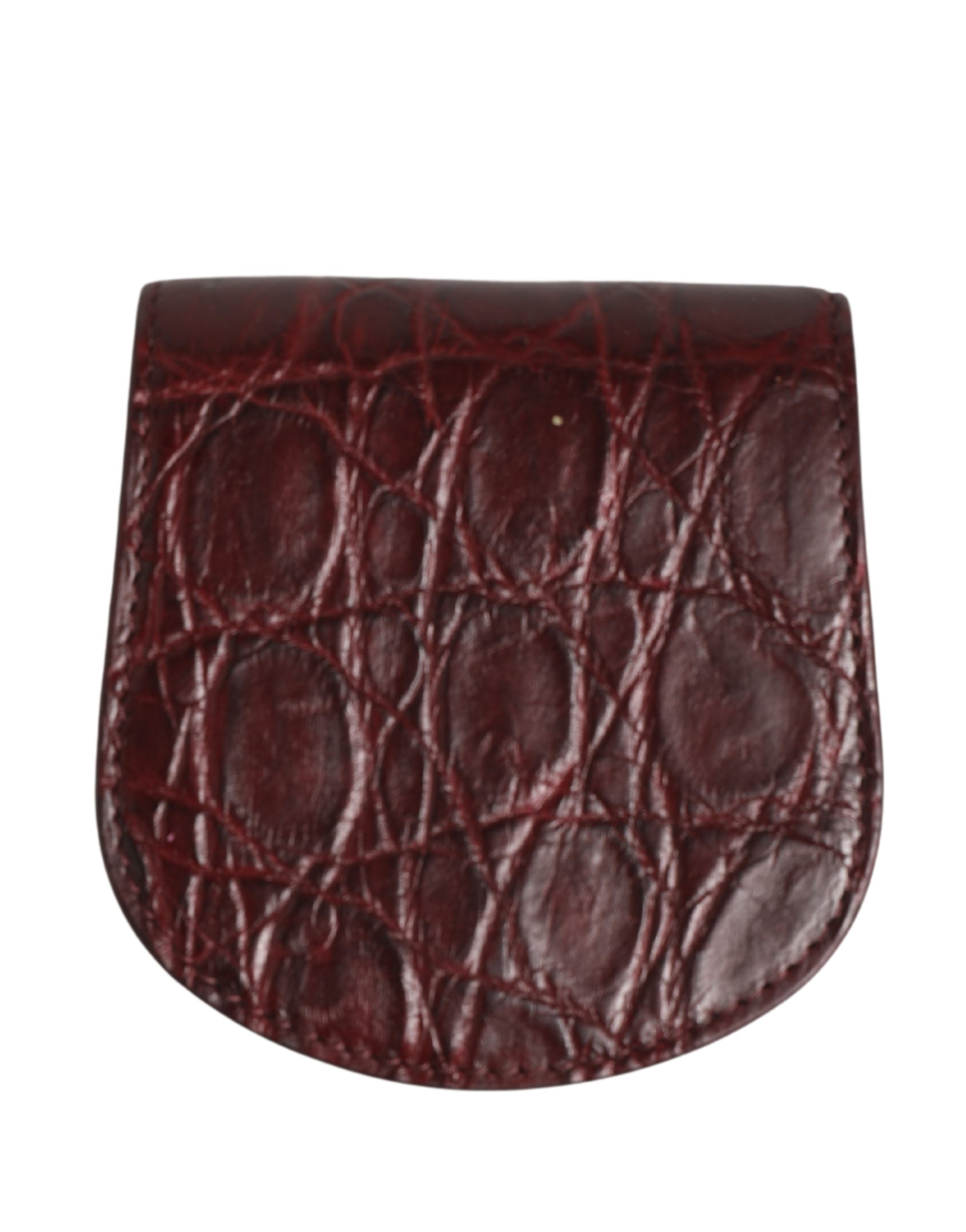 Dolce & Gabbana Burgundy Exotic Skin Condom Case Holder Pocket Wallet - Image 5