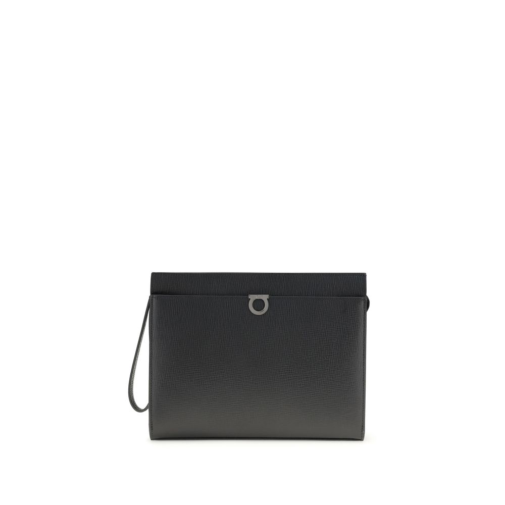 Ferragamo Black Calf Leather Bos Taurus Accessories - Image 2