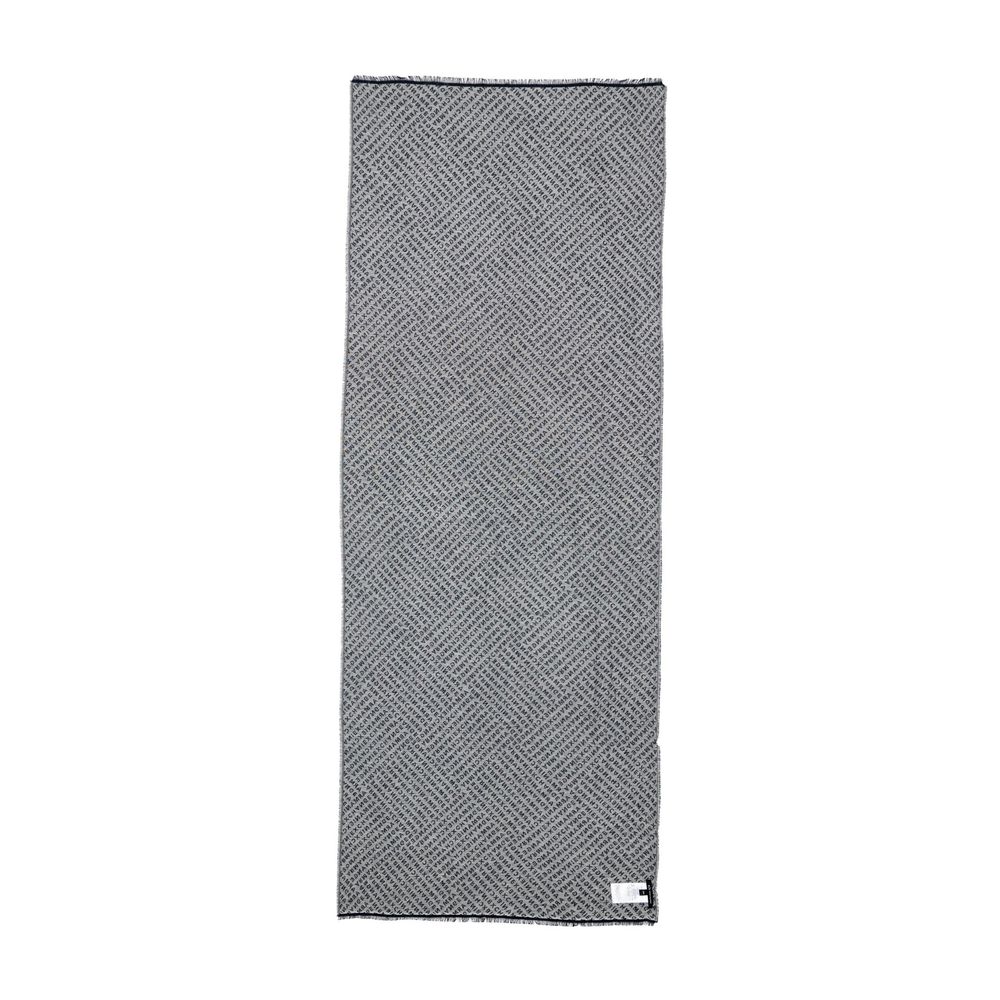 Armani Exchange Blue Viscose Scarf - Image 4