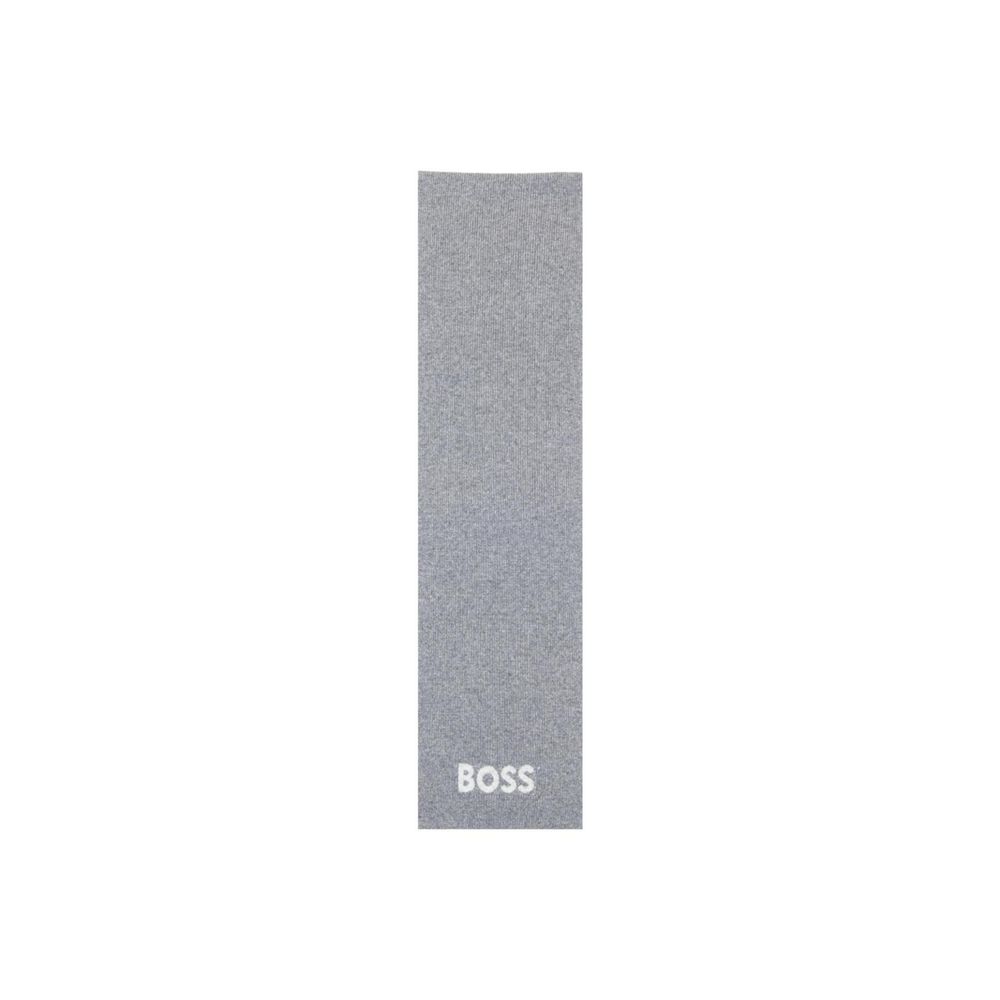 Hugo Boss Gray Polyacrylic Scarf - Image 2