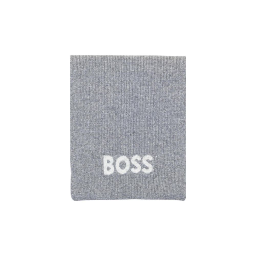 Hugo Boss Gray Polyacrylic Scarf - Image 3