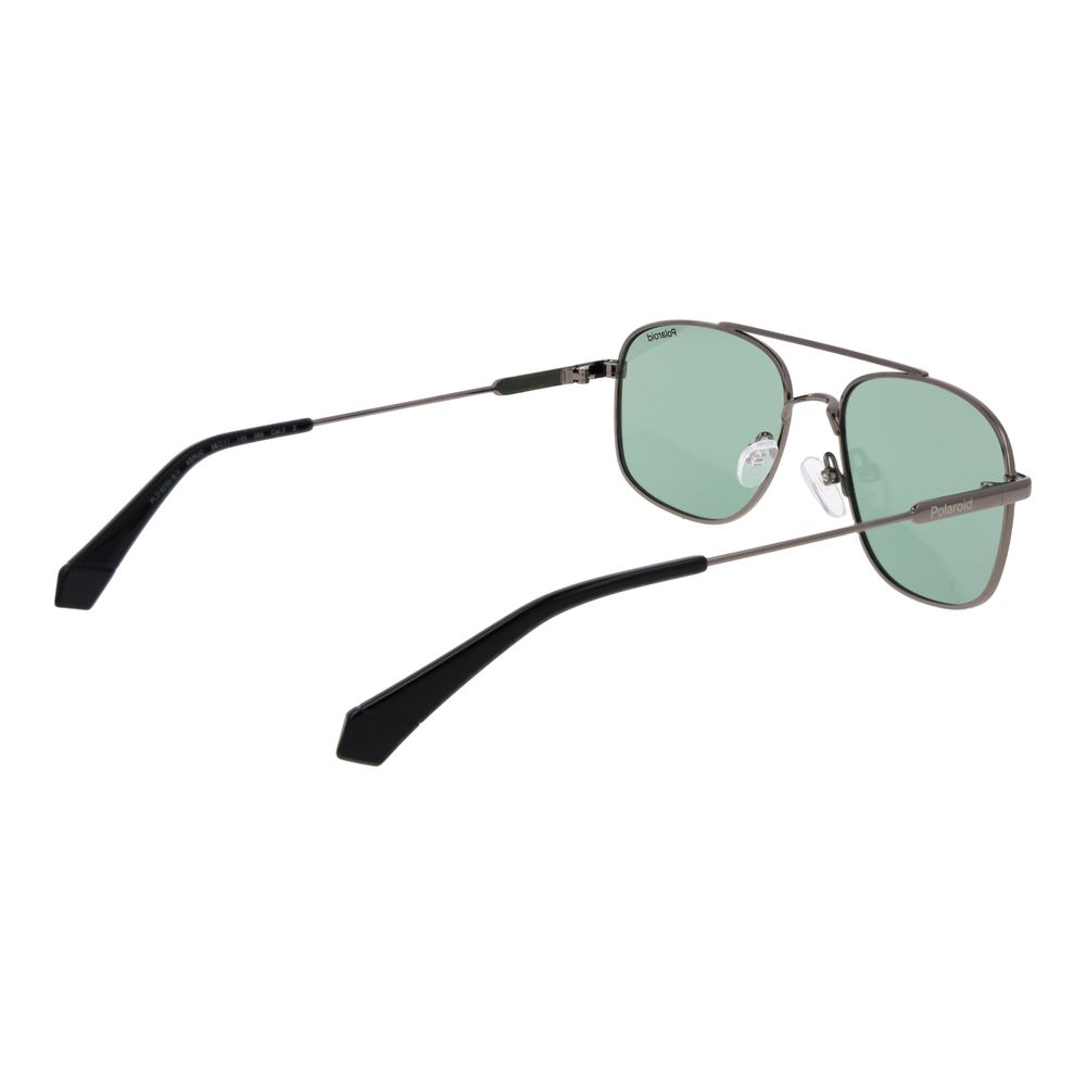 Polaroid Gray Metal Sunglasses - Image 3