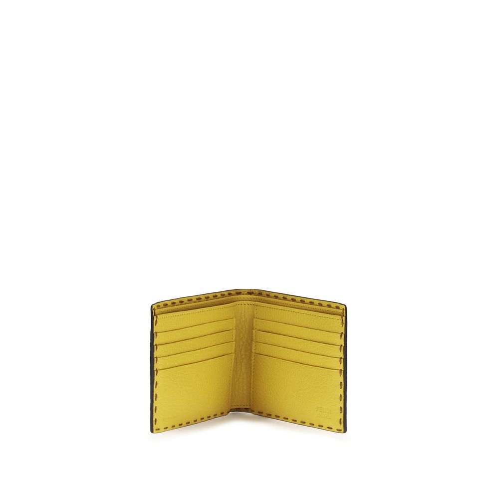 Fendi Brown Calf Leather Bos Taurus Wallet - Image 3