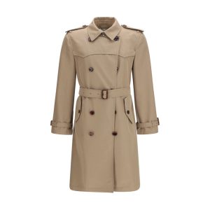 Burberry Brown Silk Trench Coat