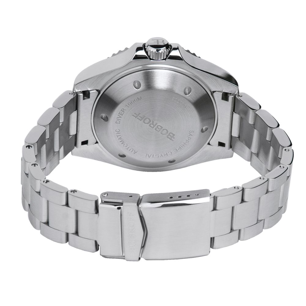 Bobroff Silver Stainless Steel Sport Watch - Image 2